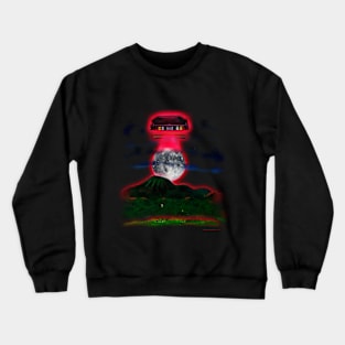 Abduction and Moon Crewneck Sweatshirt